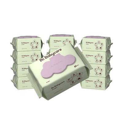 babycare婴幼儿湿纸巾加厚手口屁专用儿童新生宝宝家庭湿巾大包装