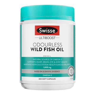 Swisse斯维诗深海鱼油omega3软胶囊DHA成人记忆力EPA中老年400粒
