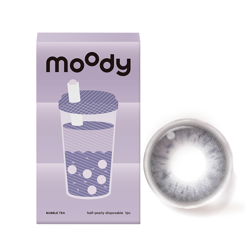 moody美瞳半年抛彩色隐形眼镜2片