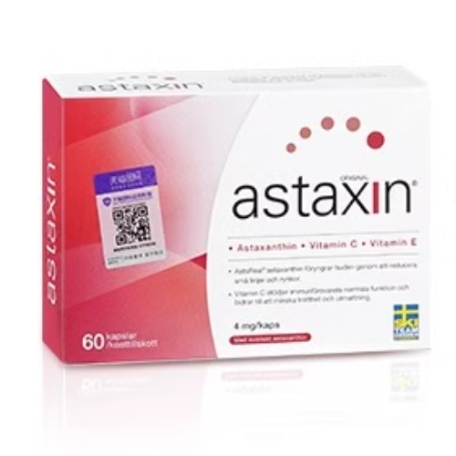Astaxin瑞典天然虾青素软胶囊内服进口正品雨生红球藻阿斯达信