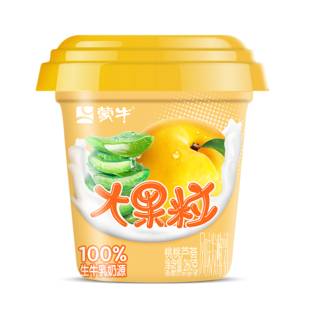 蒙牛大果粒芦荟黄桃草莓味260g*6杯