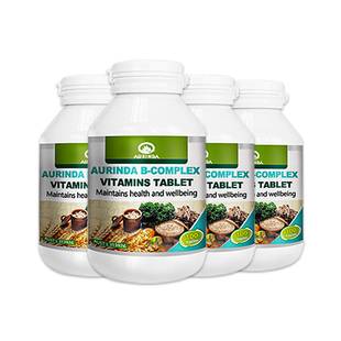 【自营】AURINDA多种复合B族维生素bb2b6b12熬夜疲劳b男女vb100片