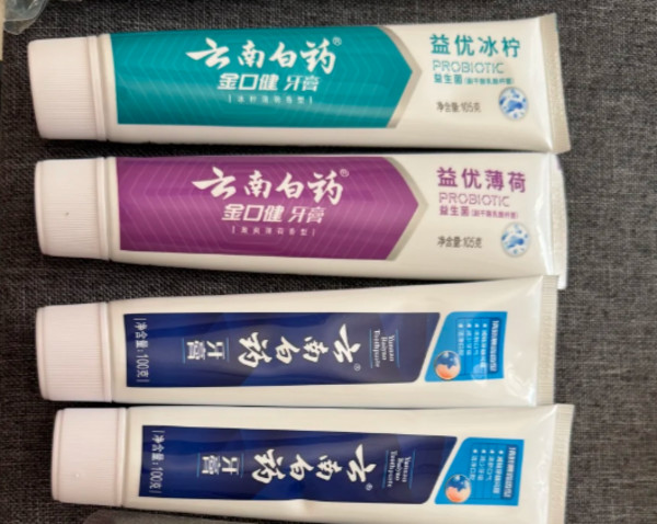 云南白药牙膏益生菌清新口气冰柠薄荷清新6支630gt 图片 6