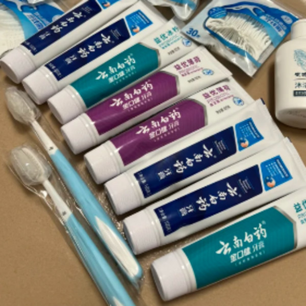 云南白药牙膏益生菌清新口气冰柠薄荷清新6支630gt 图片 5