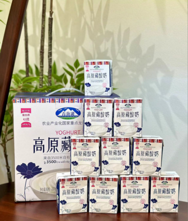 青海湖娟姗牧场高原藏酸奶整箱210g*10盒青海特产常温牛奶发酵乳 图片 4