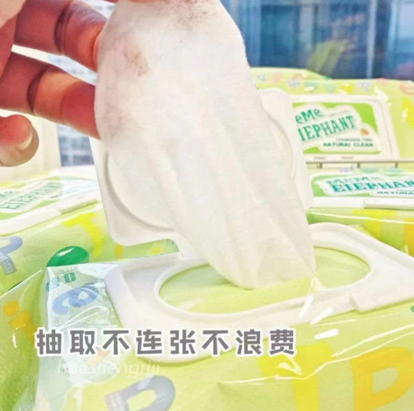 婴儿湿巾手口屁专用宝宝新生儿湿纸巾80抽家庭实惠大包装特价 图片 6
