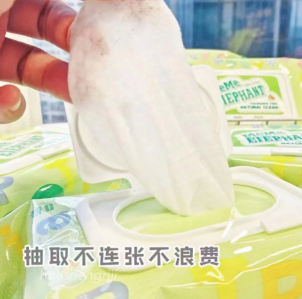 婴儿湿巾手口屁专用宝宝新生儿湿纸巾80抽家庭实惠大包装特价 图片 6