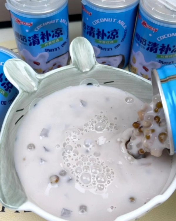 海南特产南国椰奶清补凉245g代餐椰子椰汁糖水饮料特色传统小吃 图片 4