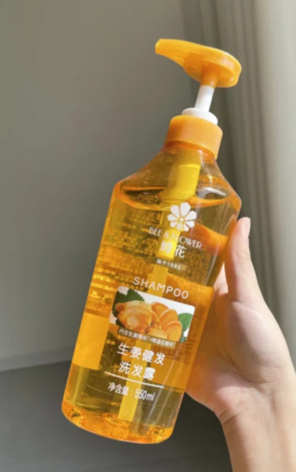 蜂花洗发水生姜精华无硅油丰盈蓬松洗发露强韧亮泽去油改善断发 图片 4