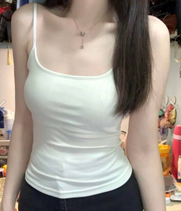 奥康吊带背心女带胸垫罩杯一体式免穿文胸内搭可外穿内衣无痕美背 图片 6