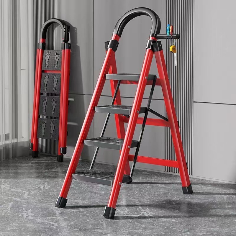 梯子家用折叠梯室内外多功能人字步梯加厚安全伸缩便携登爬楼梯