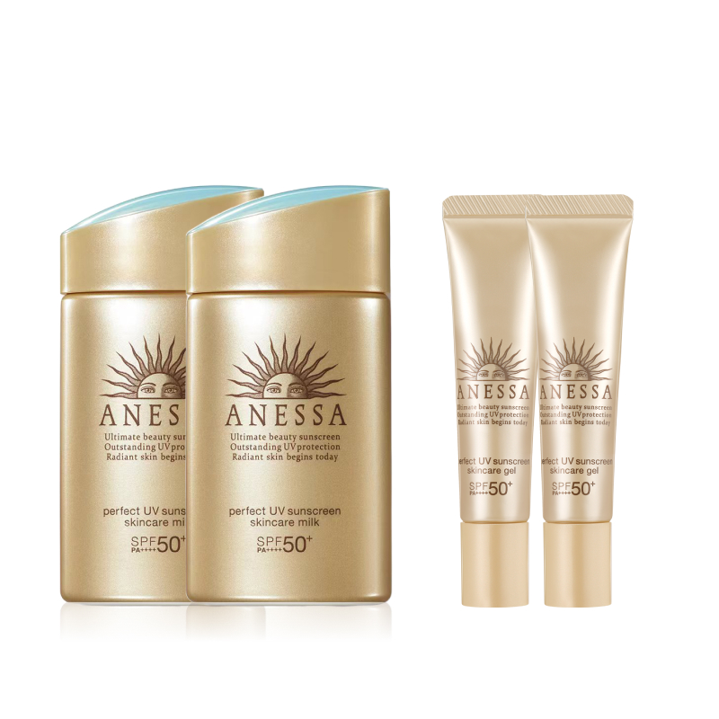 【立即抢购】安热沙小金瓶防晒霜乳60ml*2耐晒清爽换季学生