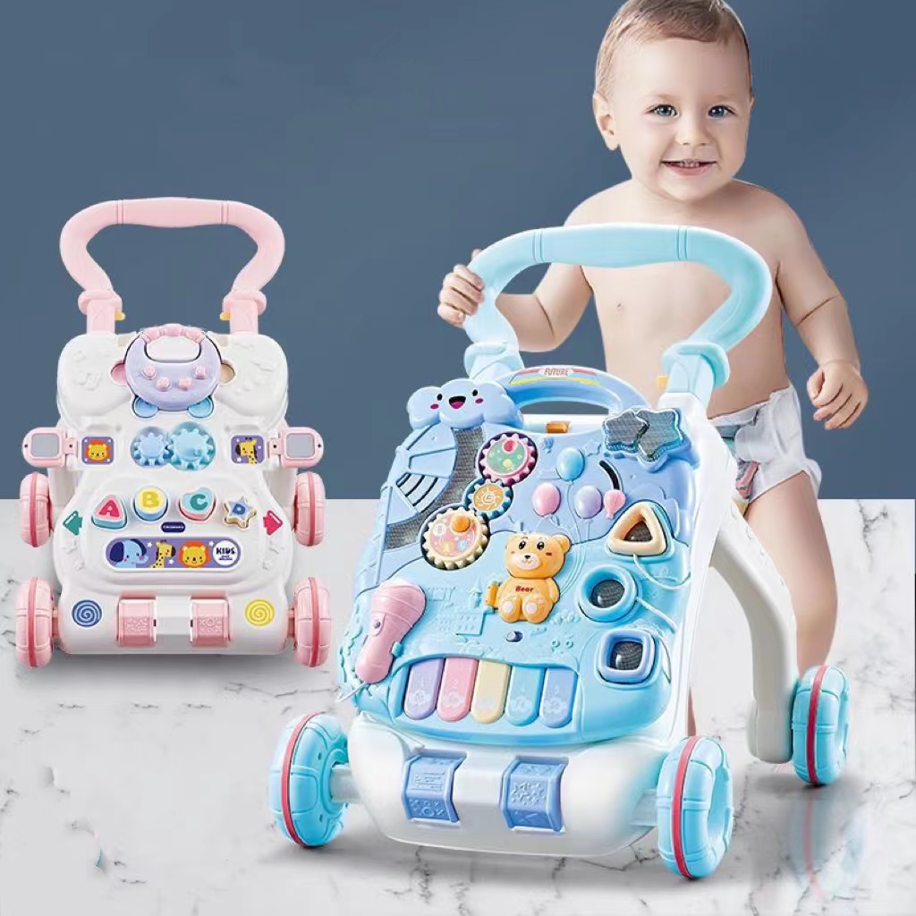 爆款婴儿手推学步车玩具儿童滑行宝宝防侧翻多功能学走路助步车