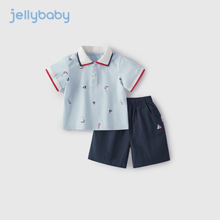 【百补】【jellybaby】新款男童夏装两件套