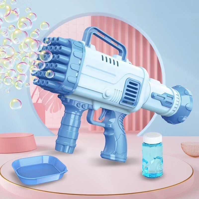 泡泡枪玩具23孔天使泡泡机火箭筒加特林泡泡电动多孔儿童玩具