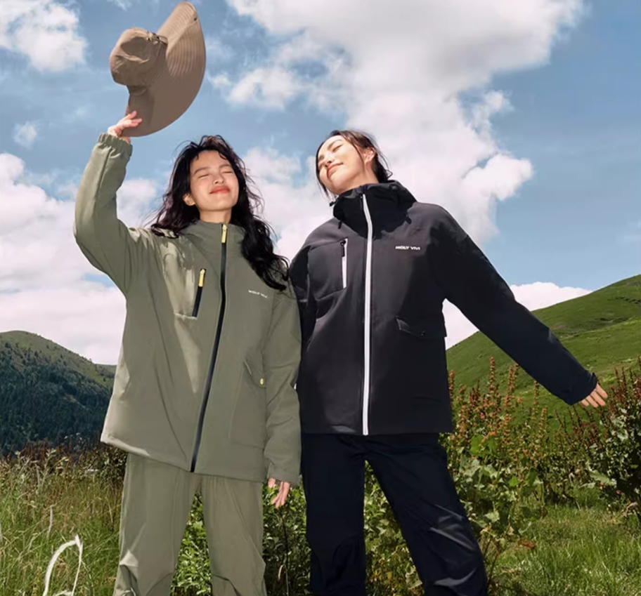 沈梦辰同款MOLYVIVI软壳衣冲锋外套男女三合一防风防水户外登山服