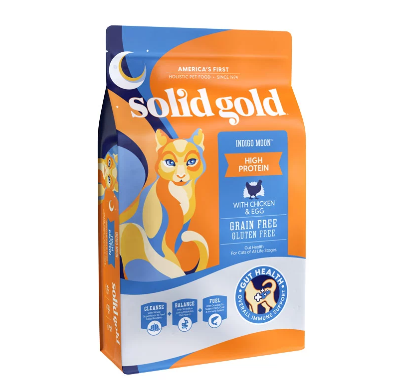 【自营】【SolidGold】素力高高蛋白鸡肉猫粮全价猫主粮12磅