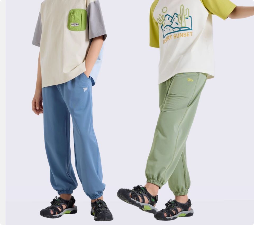 【凉感】Bluem童装儿童裤子夏装男童运动裤夏季中大童长裤薄款