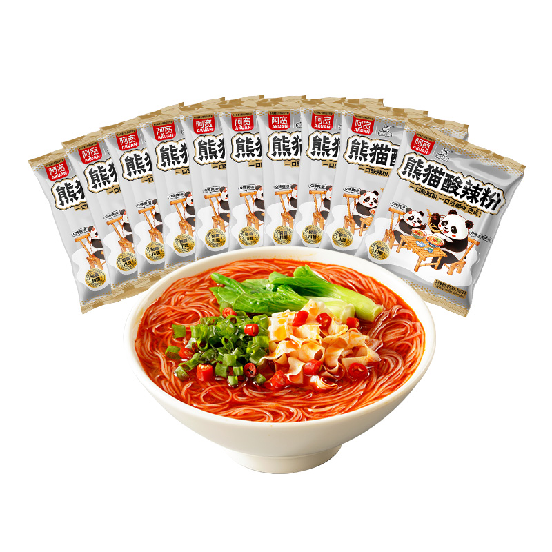 白家阿宽酸辣粉细米线米粉冲泡方便速食拌粉夜宵零食早餐即食整箱