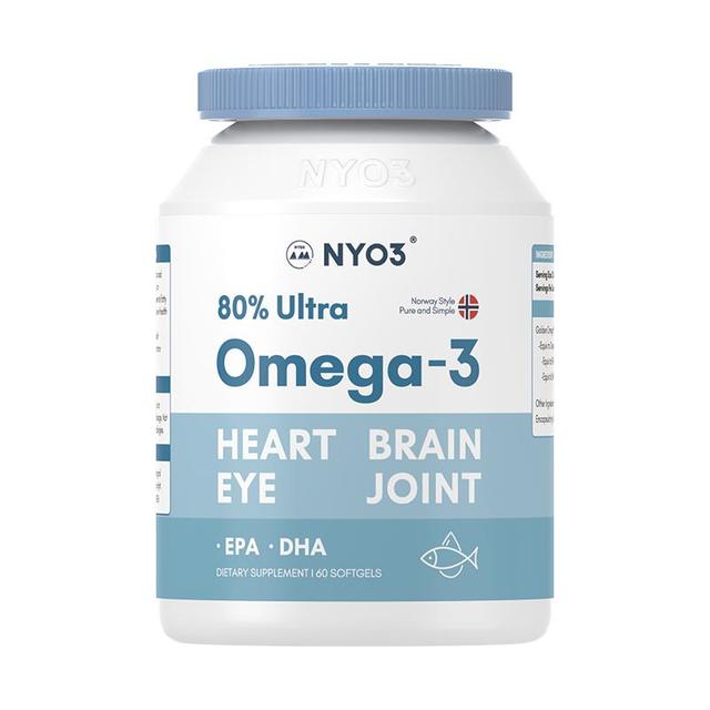 NYO3挪威深海鱼油软胶囊中老年高含量欧米茄鱼油omega3无腥味健身