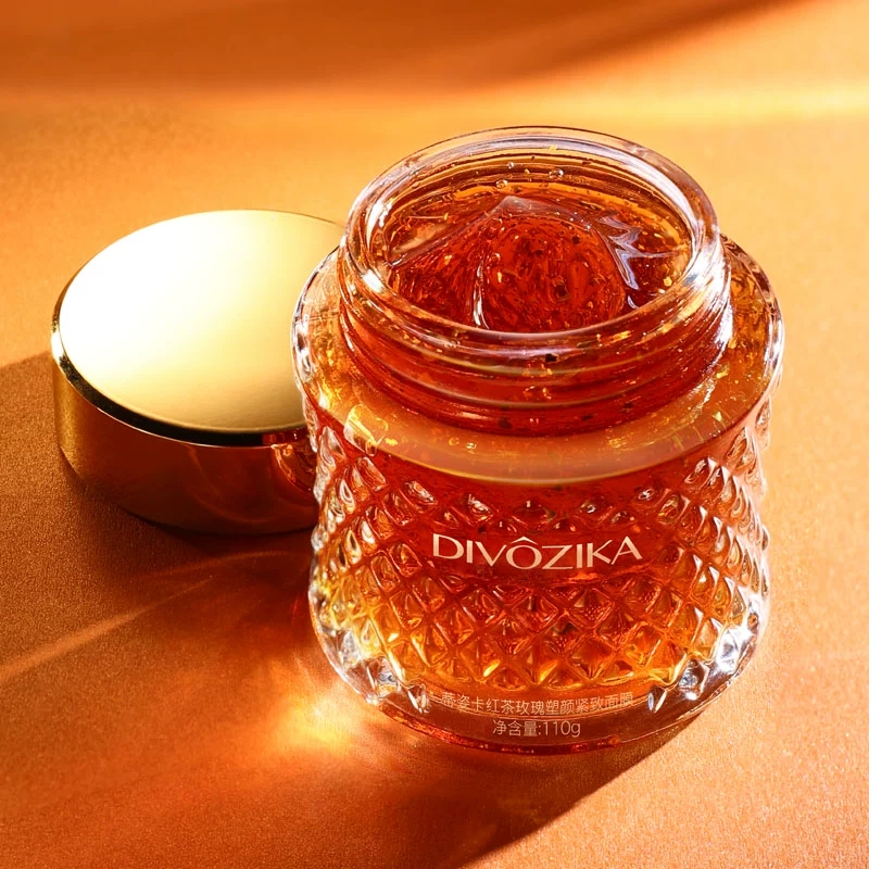 Divozika/蒂姿卡红茶玫瑰塑颜紧致面膜抗皱淡化细纹干纹水润嫩泽5