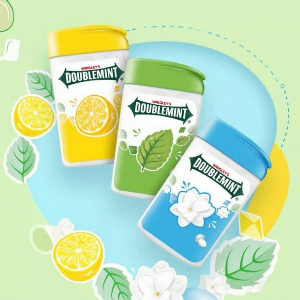 【拍6件立减】绿箭薄荷糖无糖约20粒瓶装便携装清新口气零食糖果