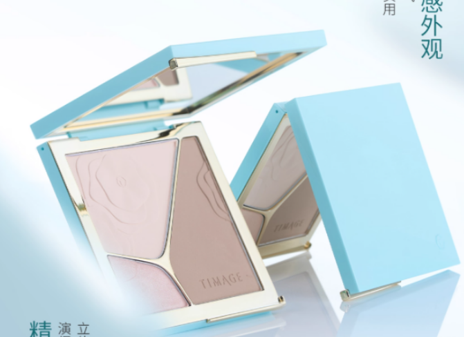 【巴黎合伙人同款】彩棠TIMAGE高光修容盘三色阴影哑光珠光提亮女