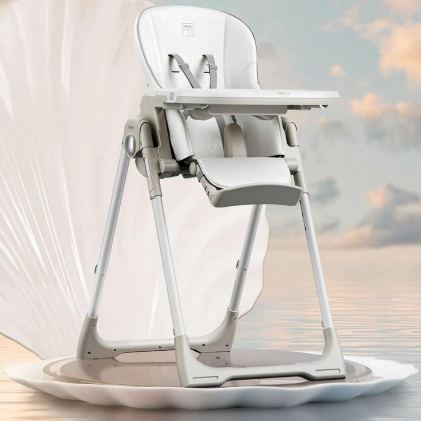 贝易贝壳宝宝餐椅多功能可折叠婴儿家用幼儿1一3岁儿童吃饭餐桌椅