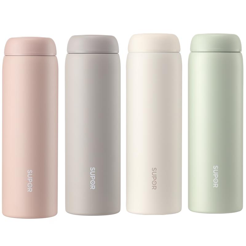 苏泊尔保温杯女士高颜值316L不锈钢学生礼物定制泡茶水杯子新款男