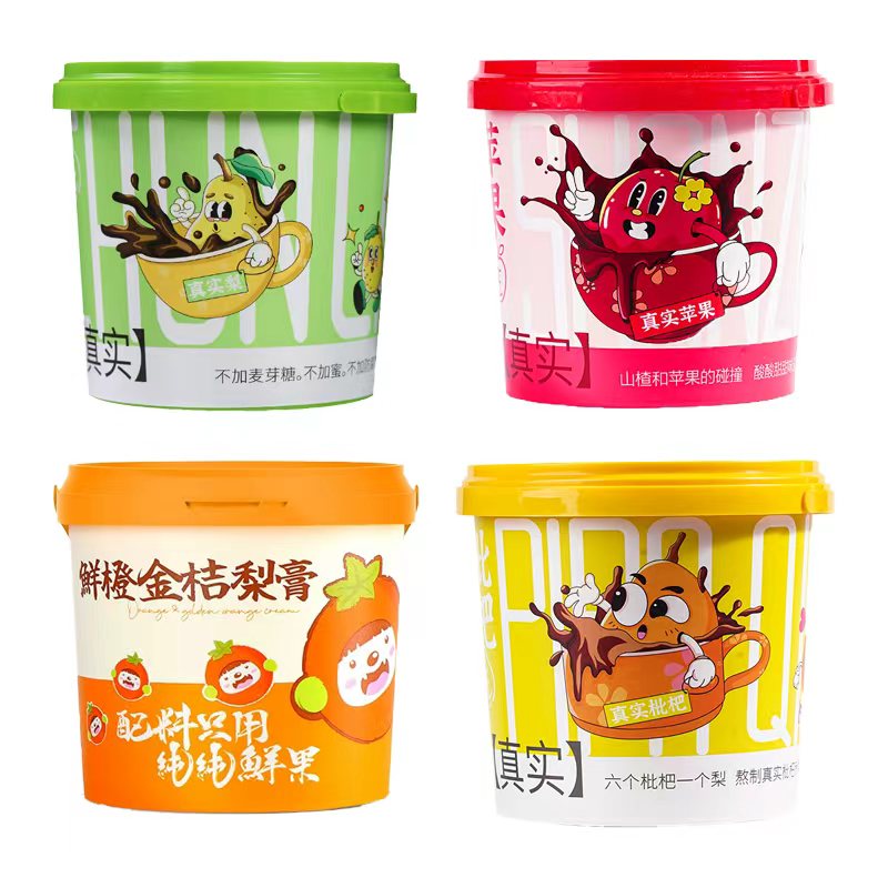 纯梨枇杷秋梨膏鲜橙金桔苹果山楂膏滋婴儿童宝宝爱喝水独立便携装