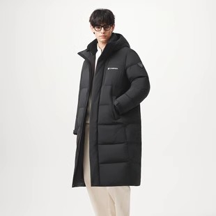 坦博尔官方奥莱25新款连帽长款泡芙羽绒服男高充绒保暖面包服外套