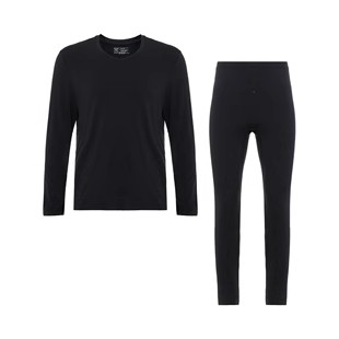 【牛奶系】爱慕先生含氨基酸吸湿发热抗静电抗菌男士薄保暖套装红