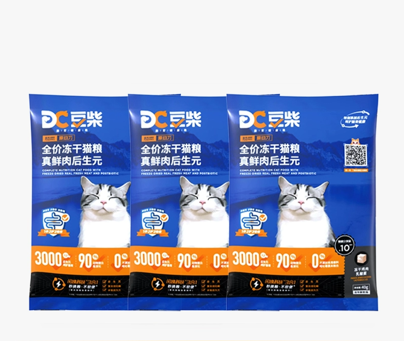 【尝鲜】豆柴猫粮试吃装原动力鲜活力全价成幼猫益生菌鲜肉冻干