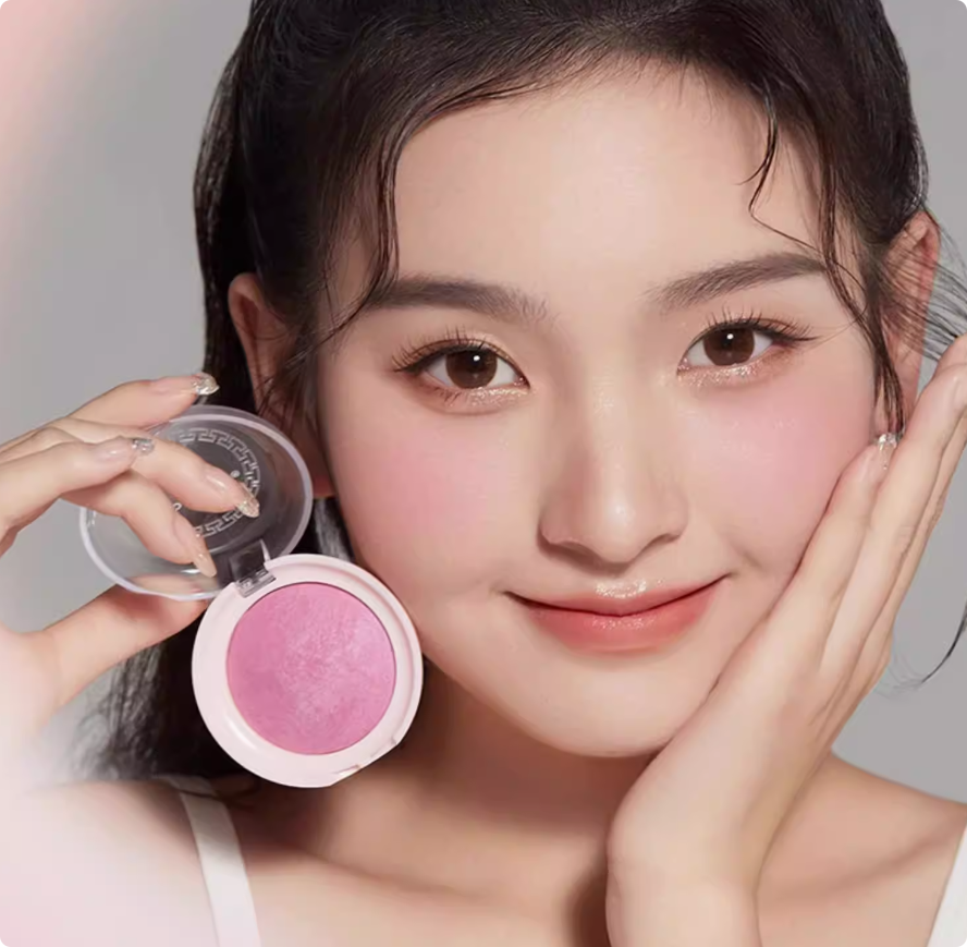 诗佩妮腮红烤粉腮紫自然膨胀色哑光晒红修容胭脂日常淡妆