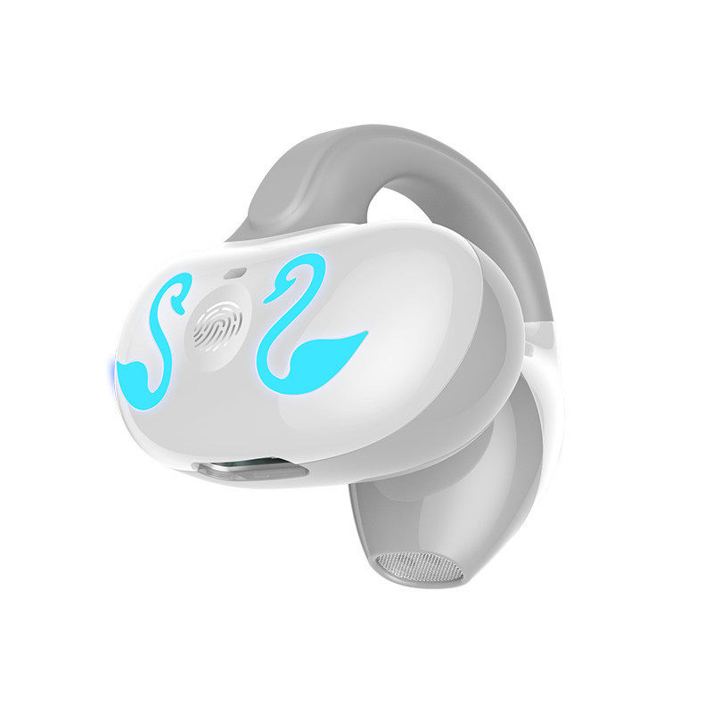 双耳耳夹式蓝牙耳机数显带充电仓无线重低音炮立体声降噪防水