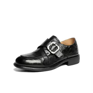 森达厚底乐福鞋女鞋26新款商场同款软羊皮英伦风黑色皮鞋真皮单鞋