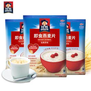 桂格即食冲饮懒人燕麦片谷物原味3KG速食营养无蔗糖健身早餐