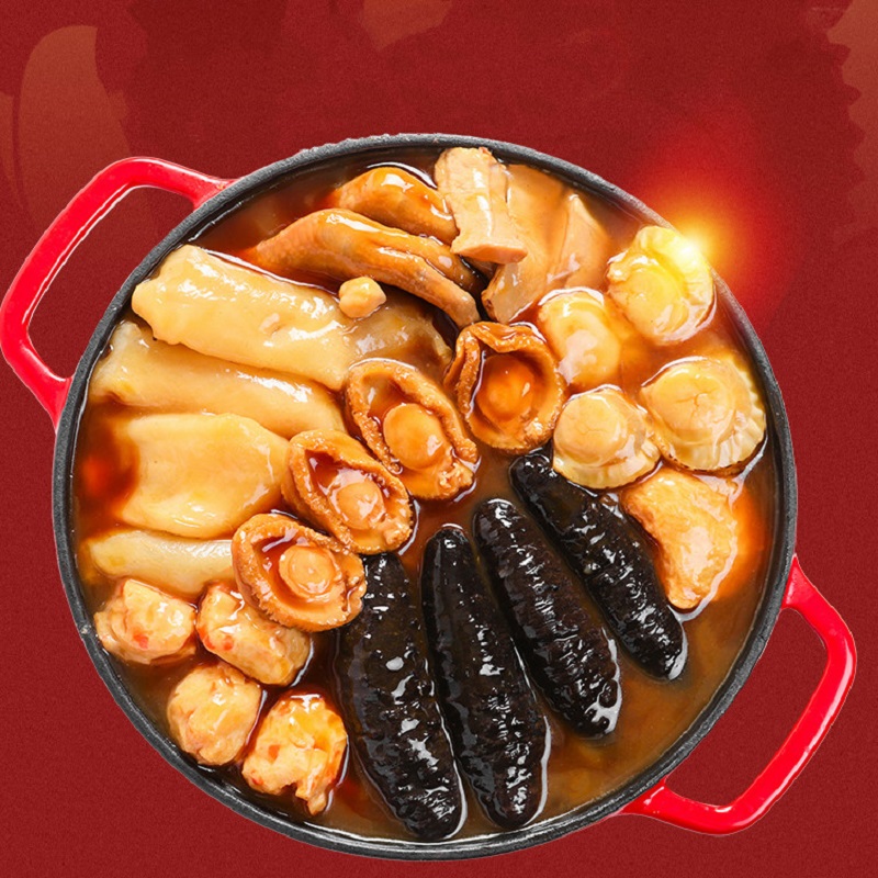 呼咖HUGA 佛跳墙 加热即食大盆菜熟海鲜年货礼包盒4人份