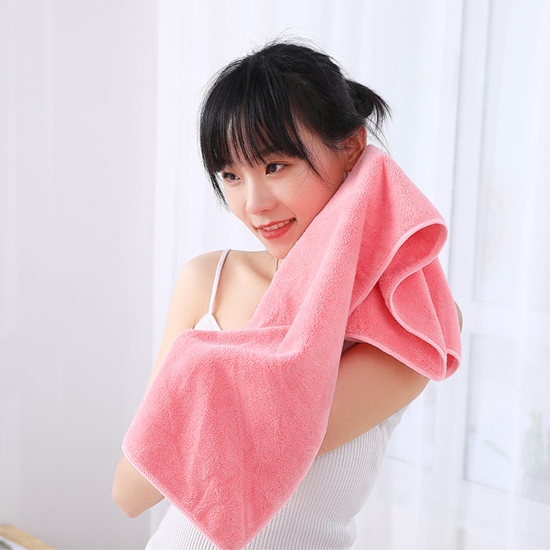 4条 毛巾家用洗脸擦头发洗澡成人男女帕面巾比纯棉柔软吸水不掉毛