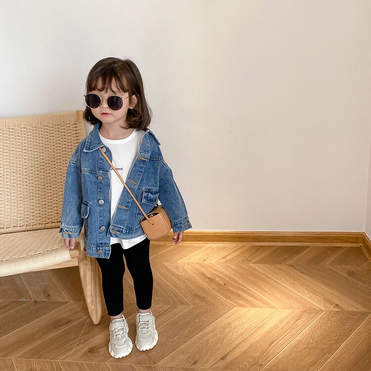 女童牛仔外套秋装2020新款儿童宝宝上衣洋气韩版中小童春秋季童装