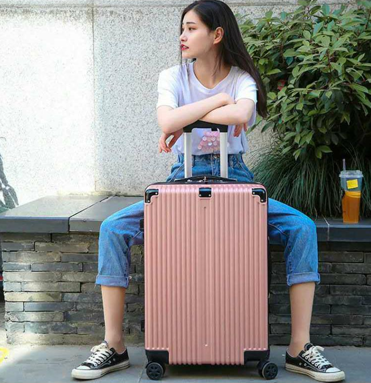 结实耐用行李箱女学生万向轮拉杆密码箱男时尚旅行箱包皮箱登机箱