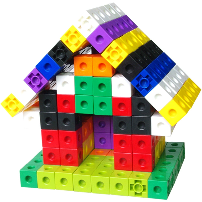 立方体房子拼插拼图男孩创意魔法方块大颗粒儿童积木拼装益智玩具
