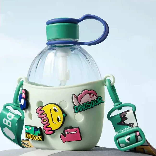 babycare洞洞吸管水杯DIY儿童夏季直饮大容量水壶幼儿园外出便携