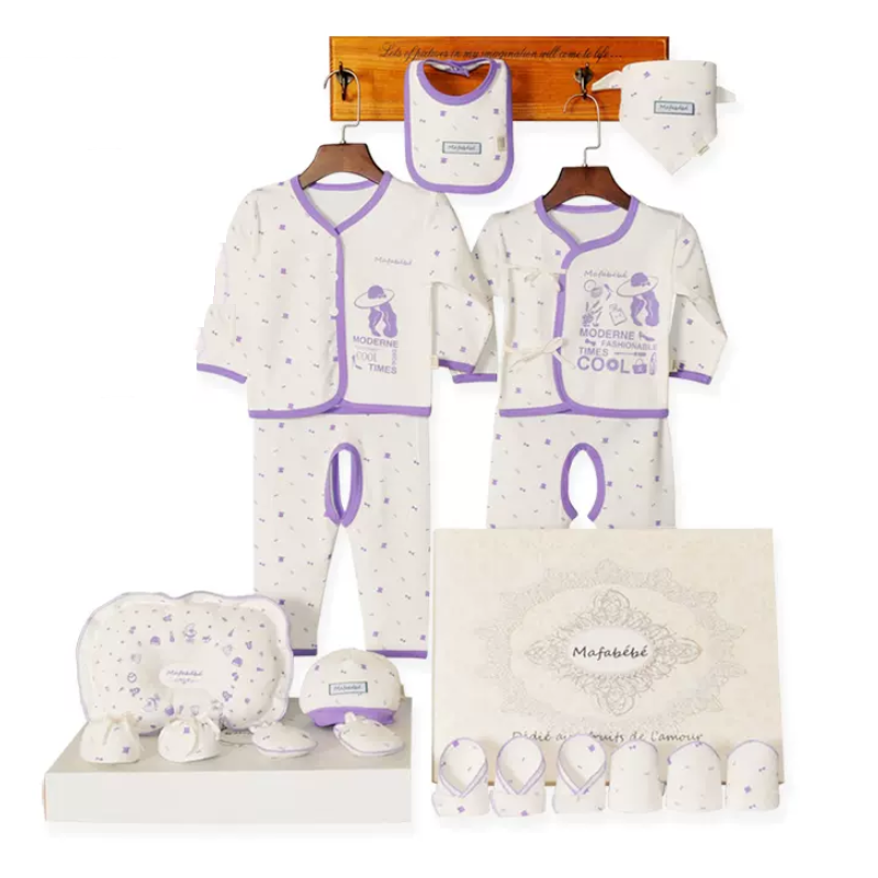 秋冬纯棉婴儿新生儿宝宝衣服礼盒满月礼物刚出生初生婴儿用品套装