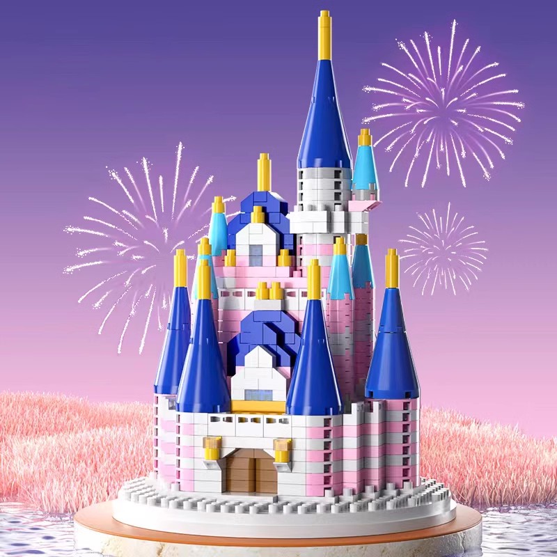 迪士尼城堡积木女孩系列拼图儿童益智拼装玩具成年高难度六一礼物