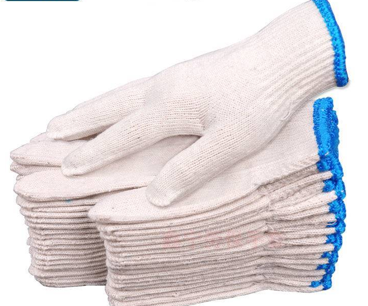 劳保手套耐磨线手套尼龙手套男女劳动干活工地工作白棉线手套