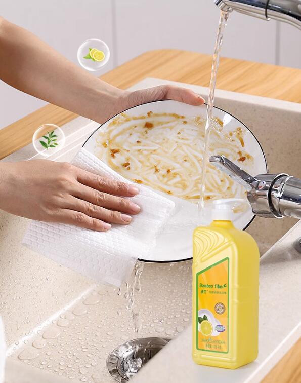 承竹洗洁精食品级果蔬清洗剂家庭装家用洗碗液正品餐具冷水洗涤剂