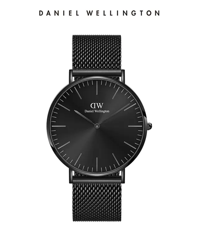 【新品】DW手表男款 CLASSIC幻影系列钢带石英表 大表盘商务表
