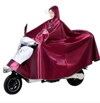 成人电动车雨衣骑行单人摩托车雨披透明帽檐雨披男女生雨披加厚双