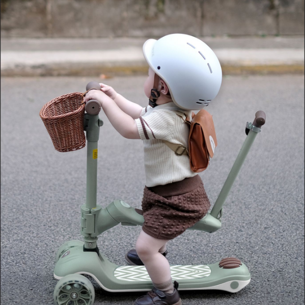 贝易皇室三合一儿童滑板车1一3岁四合一宝宝女遛娃神器大童滑滑车